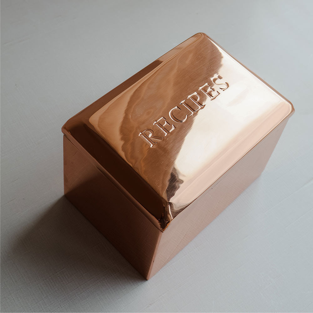 Clayndwhisk Copper Recipe Box