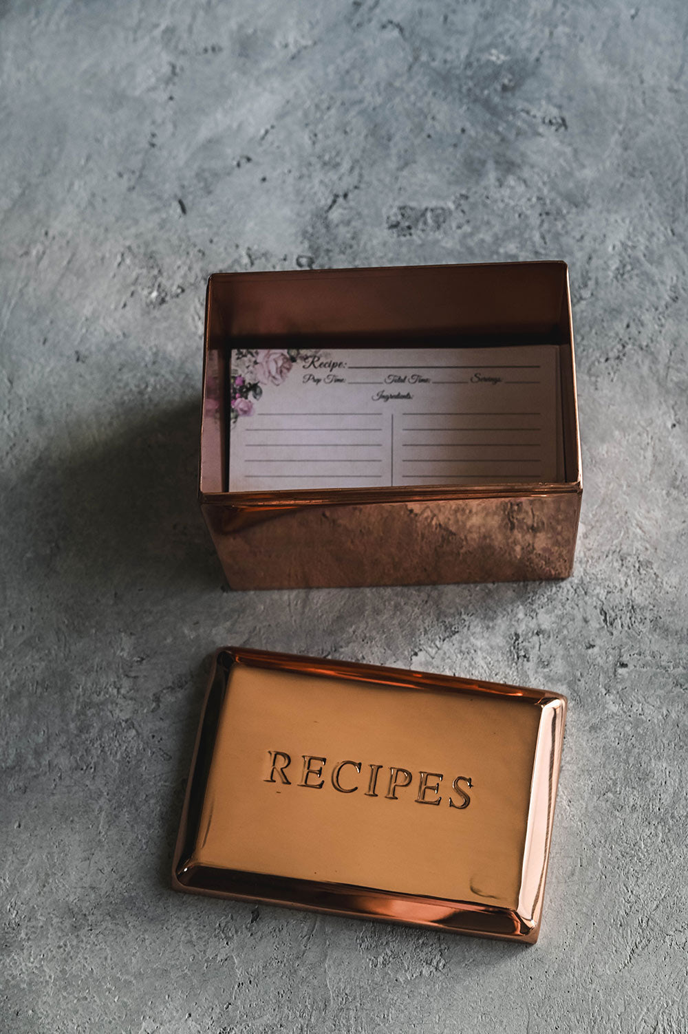 Clayndwhisk Copper Recipe Box