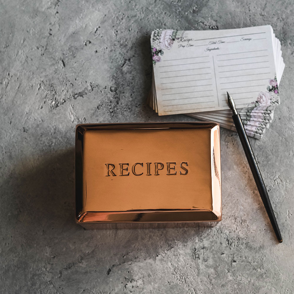 Clayndwhisk Copper Recipe Box