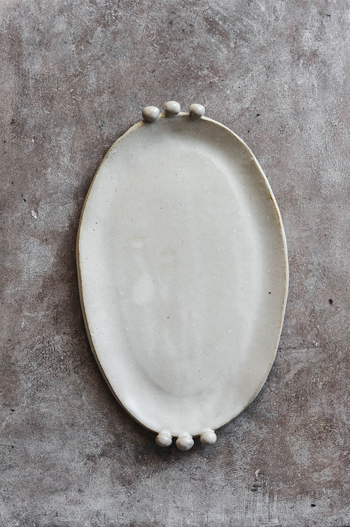 Clayndwhisk Beaded Ceramic Tray