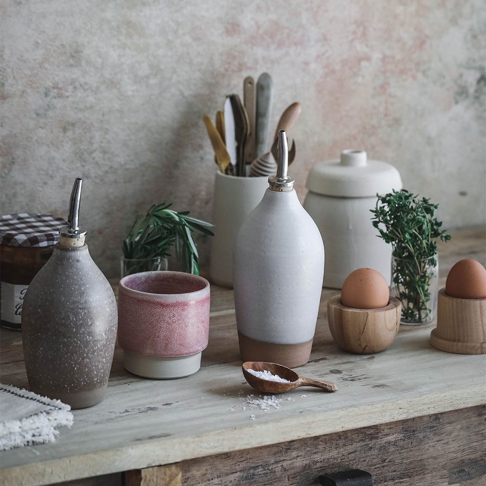 Clayndwhisk Dark Ceramic Oil Bottle