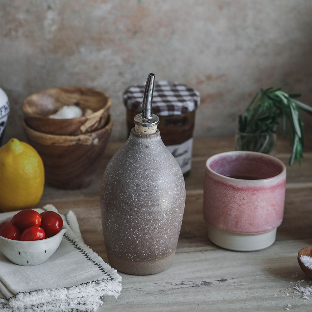 Clayndwhisk Dark Ceramic Oil Bottle