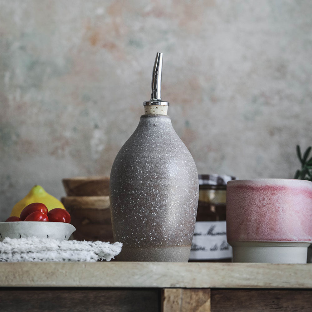 Clayndwhisk Dark Ceramic Oil Bottle