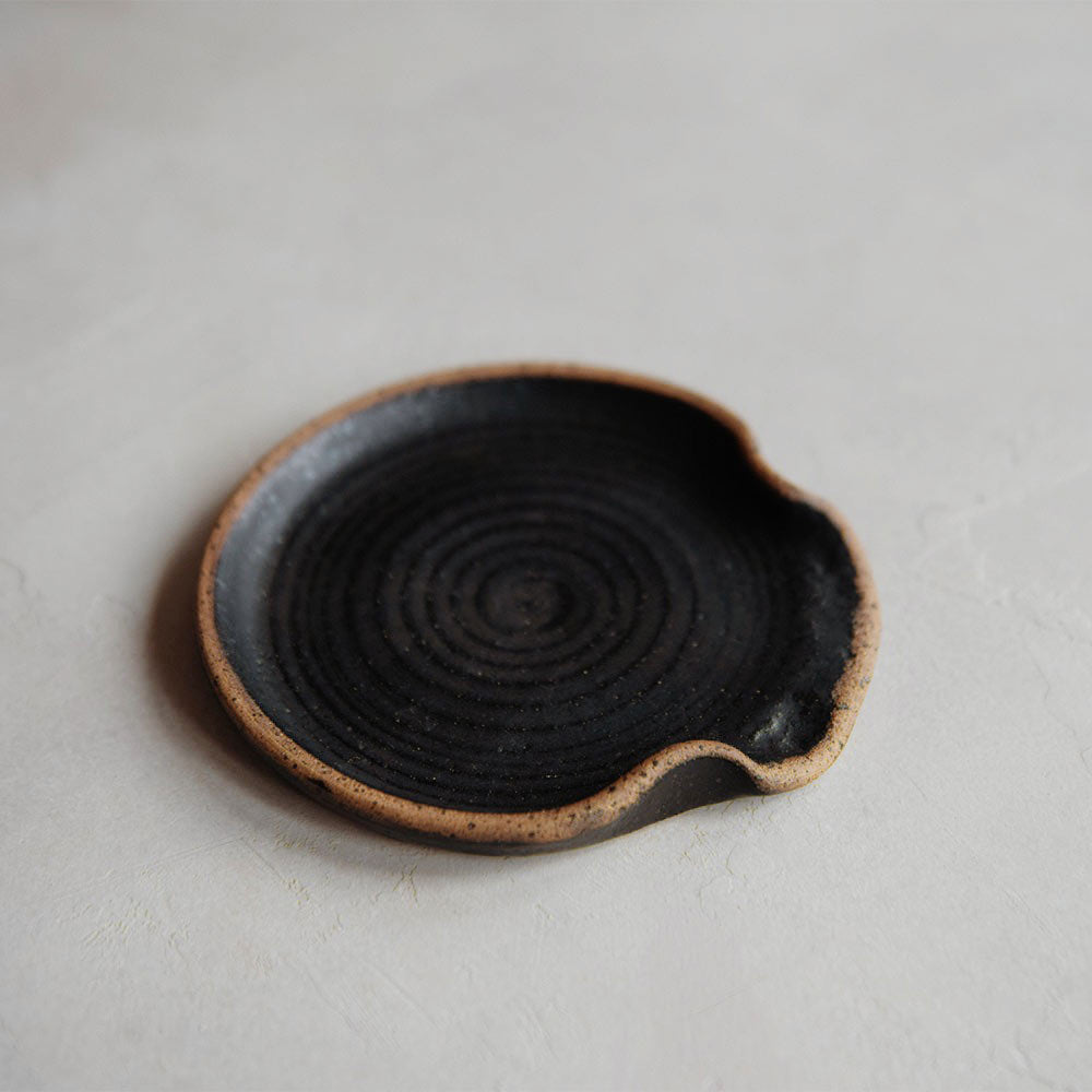 Clayndwhisk Dark Ceramic Spoon Rest