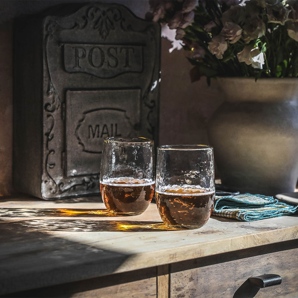 Clayndwhisk Dimpled Glasses