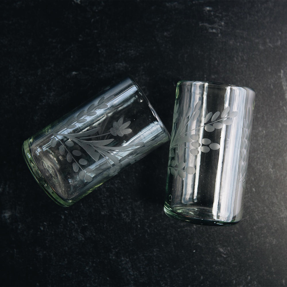 Clayndwhisk Floral Glass