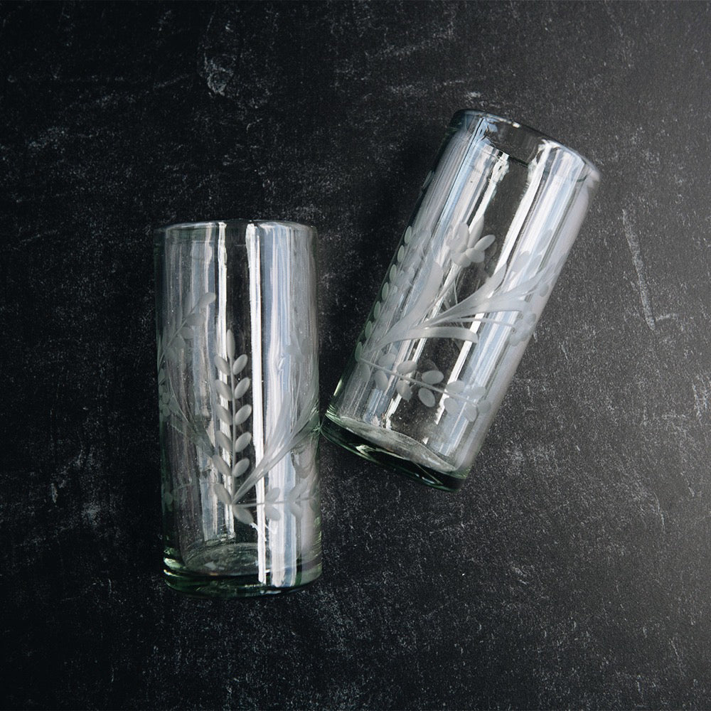 Clayndwhisk Floral Glass