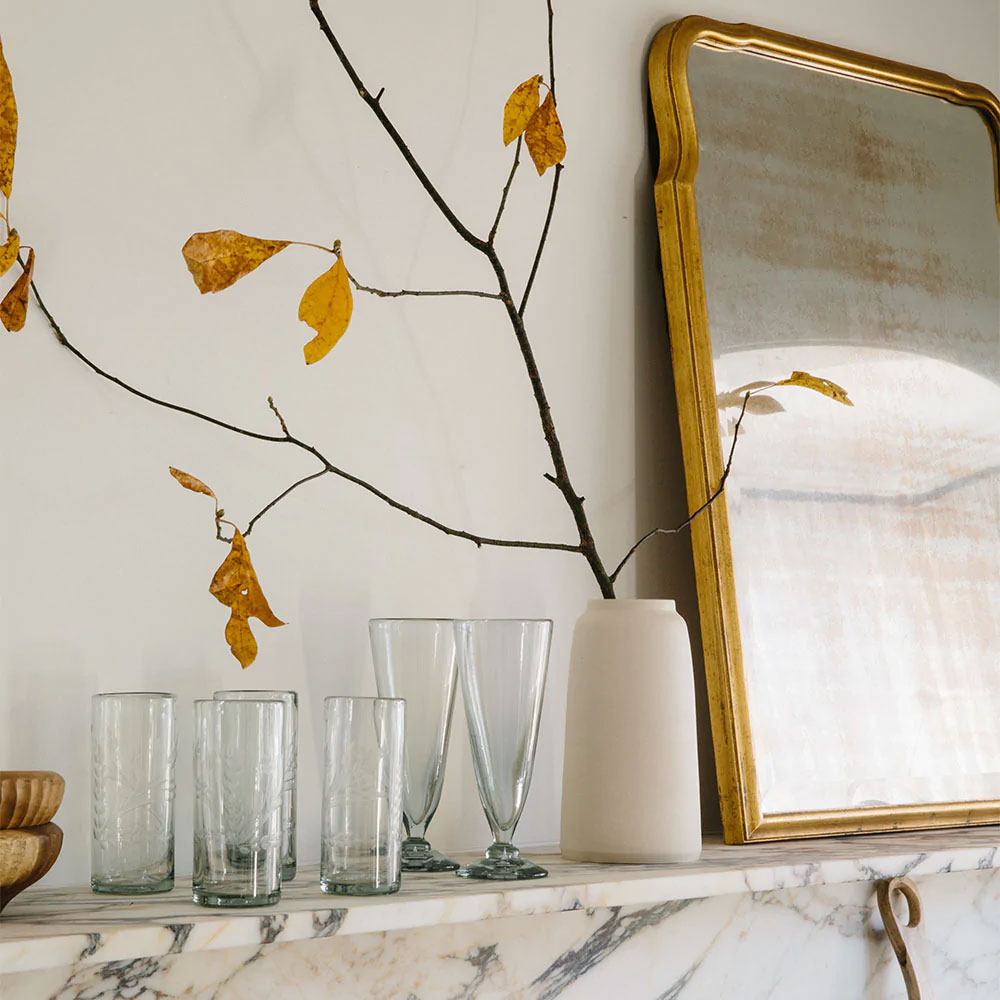 Clayndwhisk Floral Glass