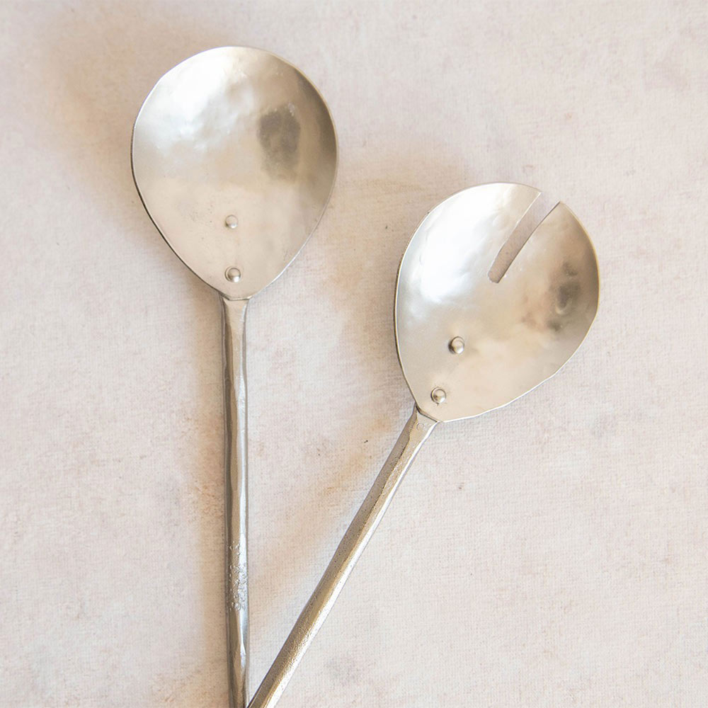 Clayndwhisk Pewter Salad Set