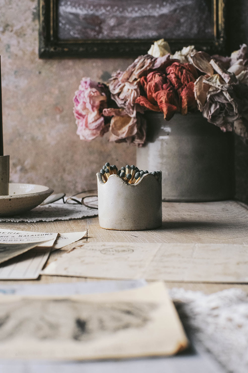 Clayndwhisk Wave Ceramic Match Holder